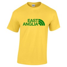 Norwich City East Anglia Yellow t shirt  Footbal Fan Birthday Gift Unisex Kids