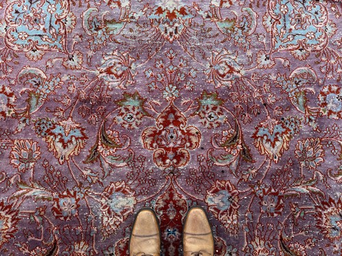 7x10 purple antique - purple, rug