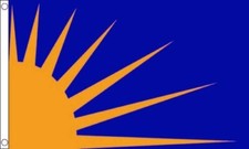 SUNBURST FLAG 5' x 3' Republic
