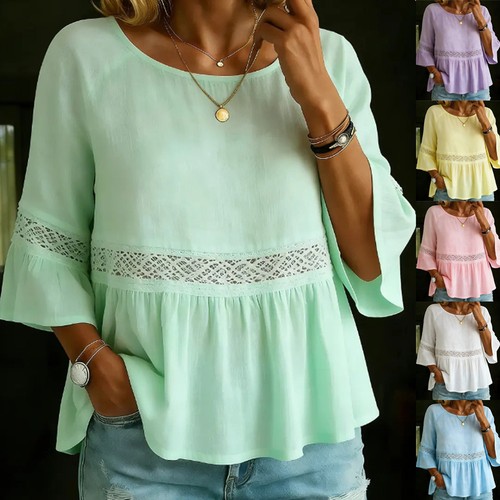 Ladies loose cotton linen - cotton,