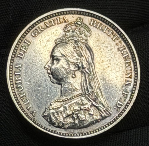 British shilling 1887 queen - 1887,