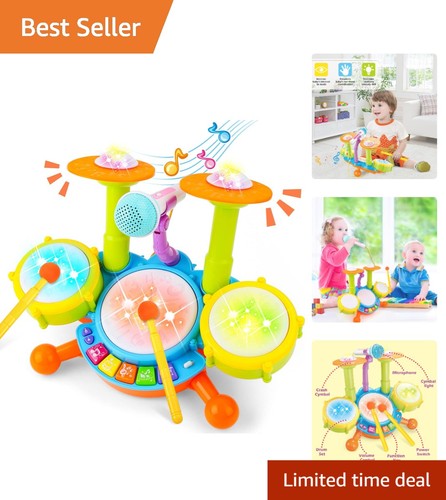 Led kids drum kit - kids,