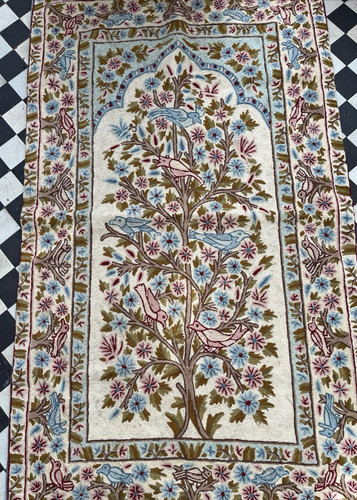 Hand embroidered crewel work - embroidered,,
