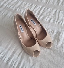 Dune Peep Toe Nude Court Shoes