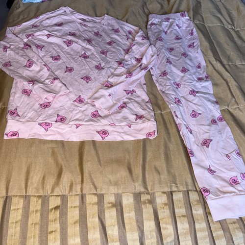 Girls pink percy pig pyjamas - girls,