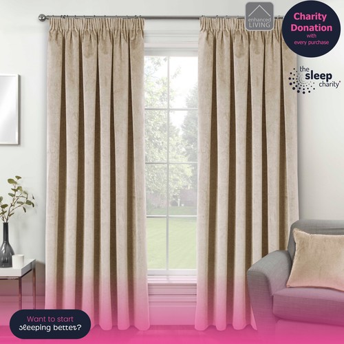 Oxford cream velvet curtains - velvet,