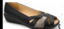 E WIDE Ladies Cushioned Peep