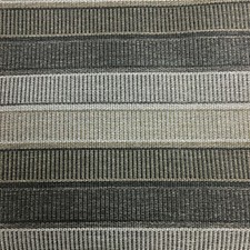 Grey Striped Woven Upholstery