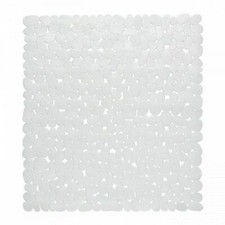 Pebble Bath Mat Clear 51X51cm Shower Mat Non-Slip Bath Shower Mat Bathroom Rug