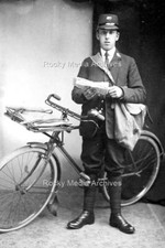 Zmk-25 Social History, Postman Mail & Bicycle. Photo