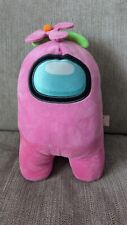 Among Us PINK Plush Soft Toy / Pink Flower Official 12" Toikido Character 30cm
