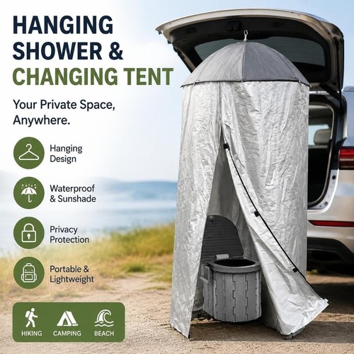 Portable hanging privacy - portable,