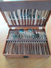 Rosewood Handle Stainless Steel Canteen Of Cutlery