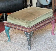 Vintage Boho Hand Painted