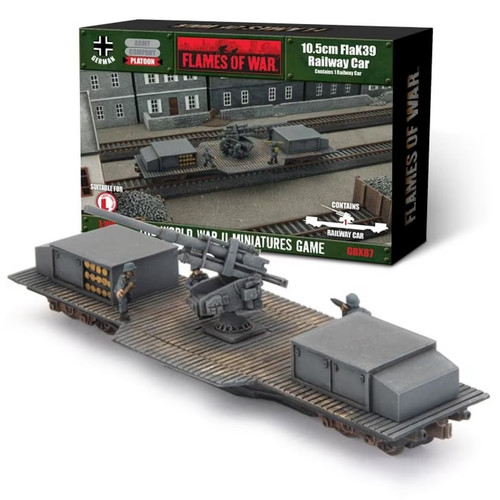 German 5cm flak railway car - railway,
