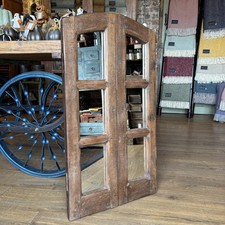 Large Wooden Frame Mirror -