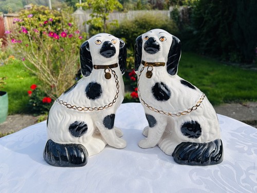 Vintage pair staffordshire - pair,