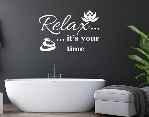 Relax time wall stickers - time,