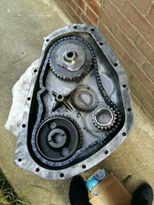 Austin Morris Bmc timing chain cover and chain wheels for 2.2 diesel engine