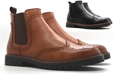 Mens Chelsea Combat Rider Work