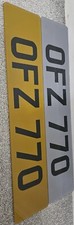 TINTED STANDARD NUMBER PLATES