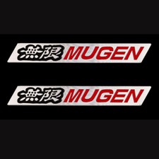 2Pcs Mugen Emblem Badge Side Spoiler For GT Wing TypeR Civic Integra