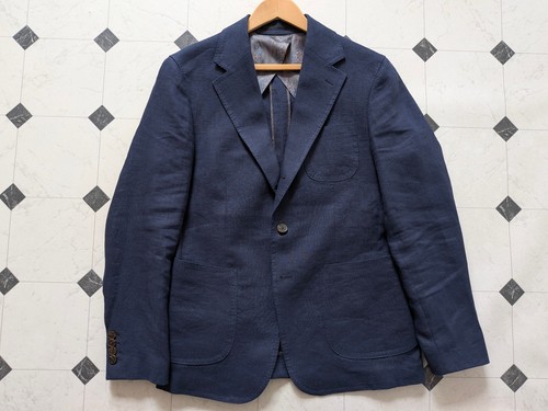 Navy 100 linen - navy,