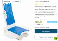Careco Elixir Pro Bath Lift