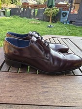 Barker Shoes Rutherford Men’s Burgundy Hi Shine Size UK 7  shoe bags and laces