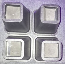 4 Pack Heavy Duty Bed Risers 5 Inch Lift Couch Furniture Lifts Raising Blocks