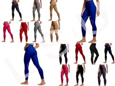 Ladies High Waist Slim Fit Leggings Stretchy Tummy Control Gym Yoga Casual