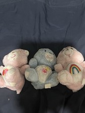 3 Rare And Vintage 1980 Care Bears. Unboxed. Please Read Description.