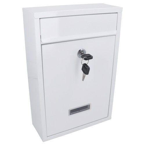 White wall mounted lockable - white,
