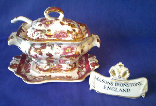 Masons ironstone red mandalay - red,