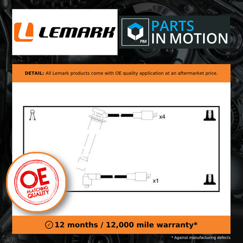 Leads ignition cables - ht, set