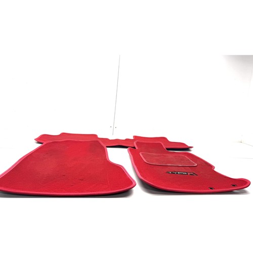 Honda civic floor mats set - civic, red