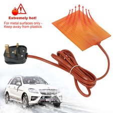 220V 150W Car Engine Oil Pan Sump Tank Heater Silicone Heating Pad UK Plug New