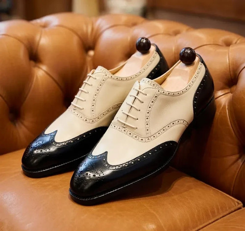 Handmade spectator oxford - handmade,