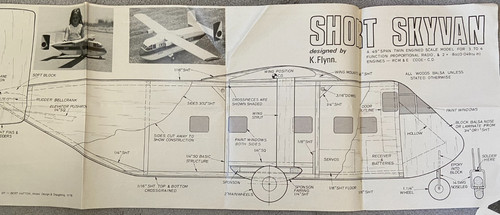 Vintage short skyvan span - 49",