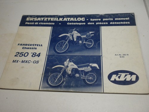 1984 ktm 250 mxc chassis - ktm,