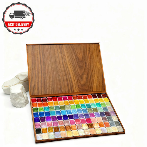 Glitter watercolor paint set - glitter,
