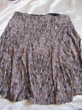 Peacocks Ladies Multicoloured Stretch SKirt size 20