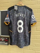 NEW Wolverhampton Wanderers 2021-22 Away Football Shirt Men’s Medium #8 NEVES