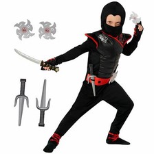 Kids Black Ninja Costume +