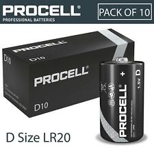 10X Procell Professional Use D Size Genuine Batteries LR20 Cell MN1300 Mono