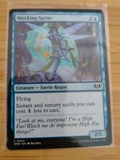 MTG Mocking Sprite 0062 Wilds of Eldraine M/NM Free UK P&P
