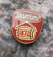 Starobrno 1872 Old Brno Beer Keg Barrel Czechoslovakia Brewery Lager Pin Badge