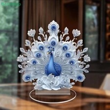 Acrylic peacock figure stand - acrylic,