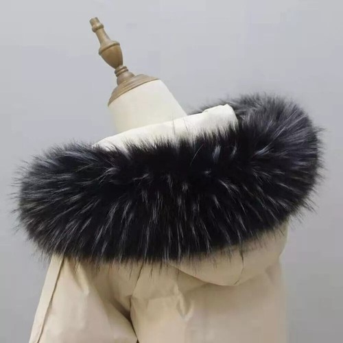 Fur collar scarf trim - trim, coat