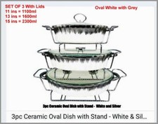 SET  3 Luxury Porcelain Marble